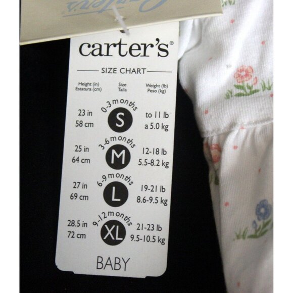 Carters Classics Baby Dress Set sz M 3-6 Months NWT White Floral Bloomers Shorts - Picture 9 of 9